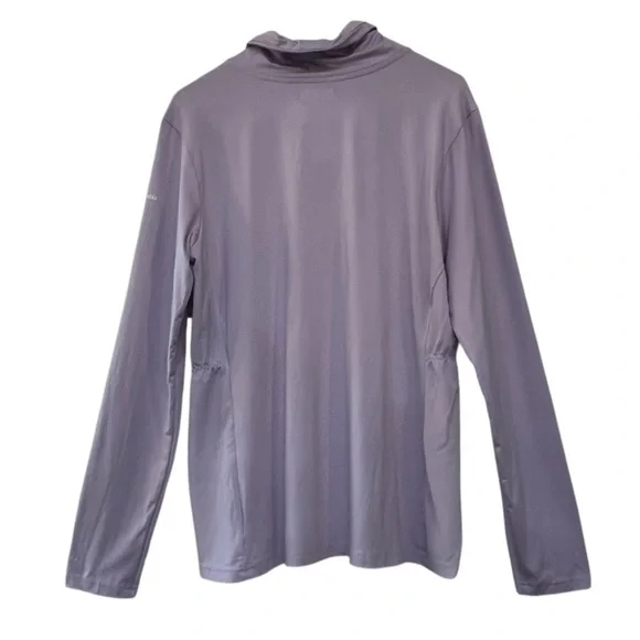 Columbia Omni-Wick Pale Lilac Cowl Neck Long Sleeve Activewear Shirt XXL NWT - Picture 4 of 11